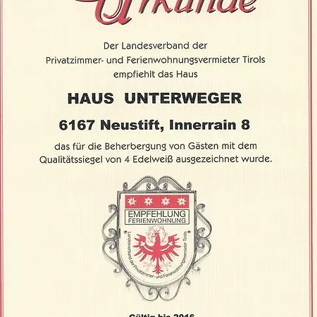 Appartement Haus Unterweger Ingrid Neustift im Stubaital
